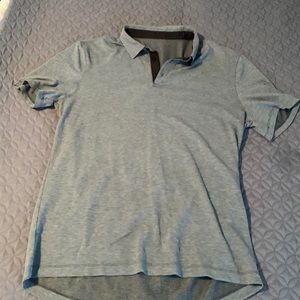 Lululemon evolution polo / XL / heathered light blue